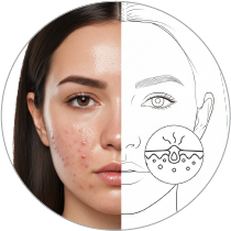 Acne prone-oily skin ( looks shiny,greasy and breakout prone)